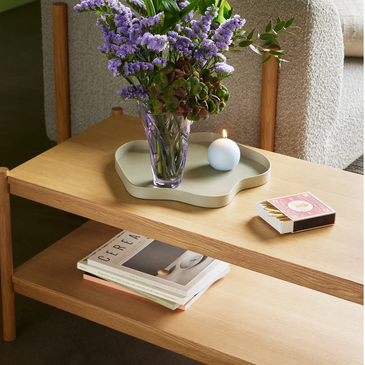 Hübsch Interior - Seize Couchtisch 120 x 51 cm, Eiche natur