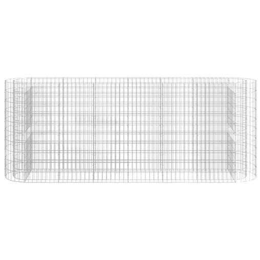 NNEVL Gabion Raised Bed Galvanised Iron 260x50x100 cm