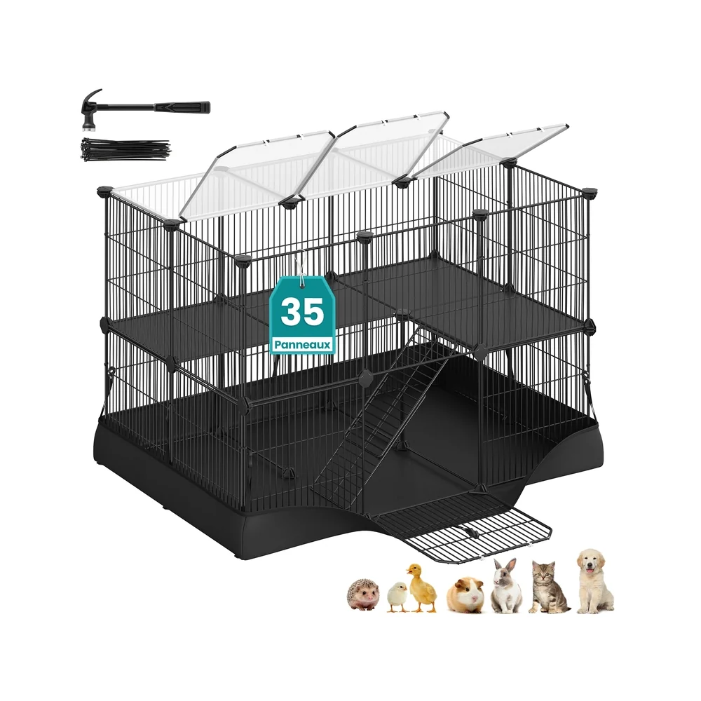 Parc enclos pour petits animaux avec tapis imperméable