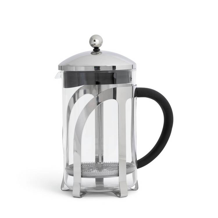 Habitat 12 Cup 1500ml Cafetieres - Chrome