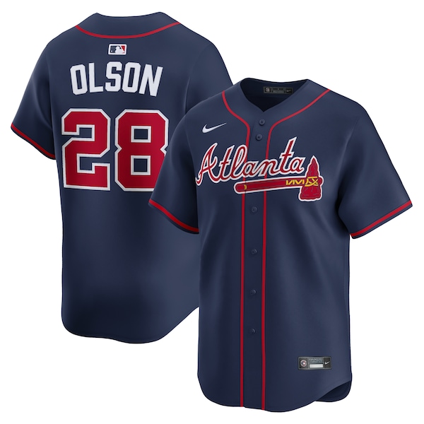 Matt Olson Atlanta Braves Nike Alternate Limited Jersey - Navy/Gray