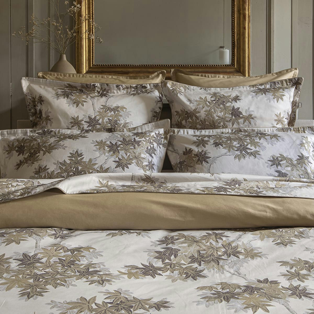 HALATTE - Housse de couette en satin de coton bio désert 240x220