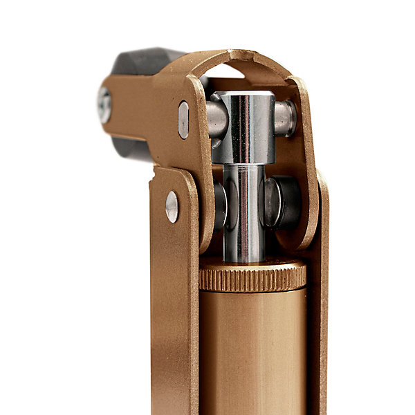 Frein de rétention force 115 N, en aluminium anodisé bronze, pour porte jusquà 100 KG.