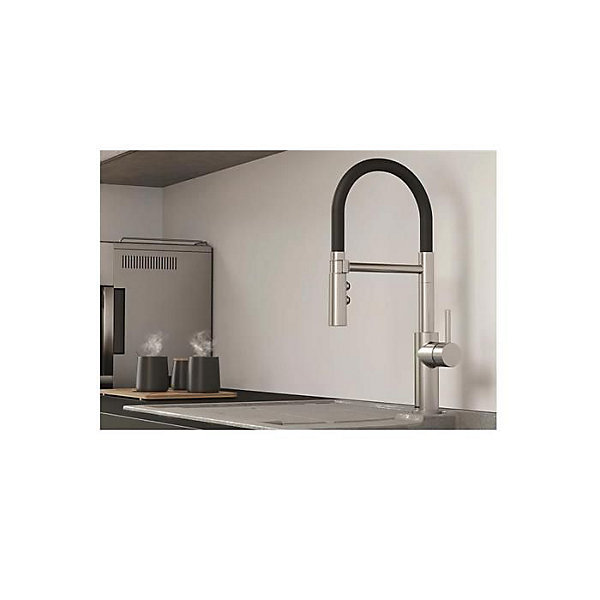 Mitigeur Catris-S Flexo PVD UR - Blanco - Pivotant - Blanc