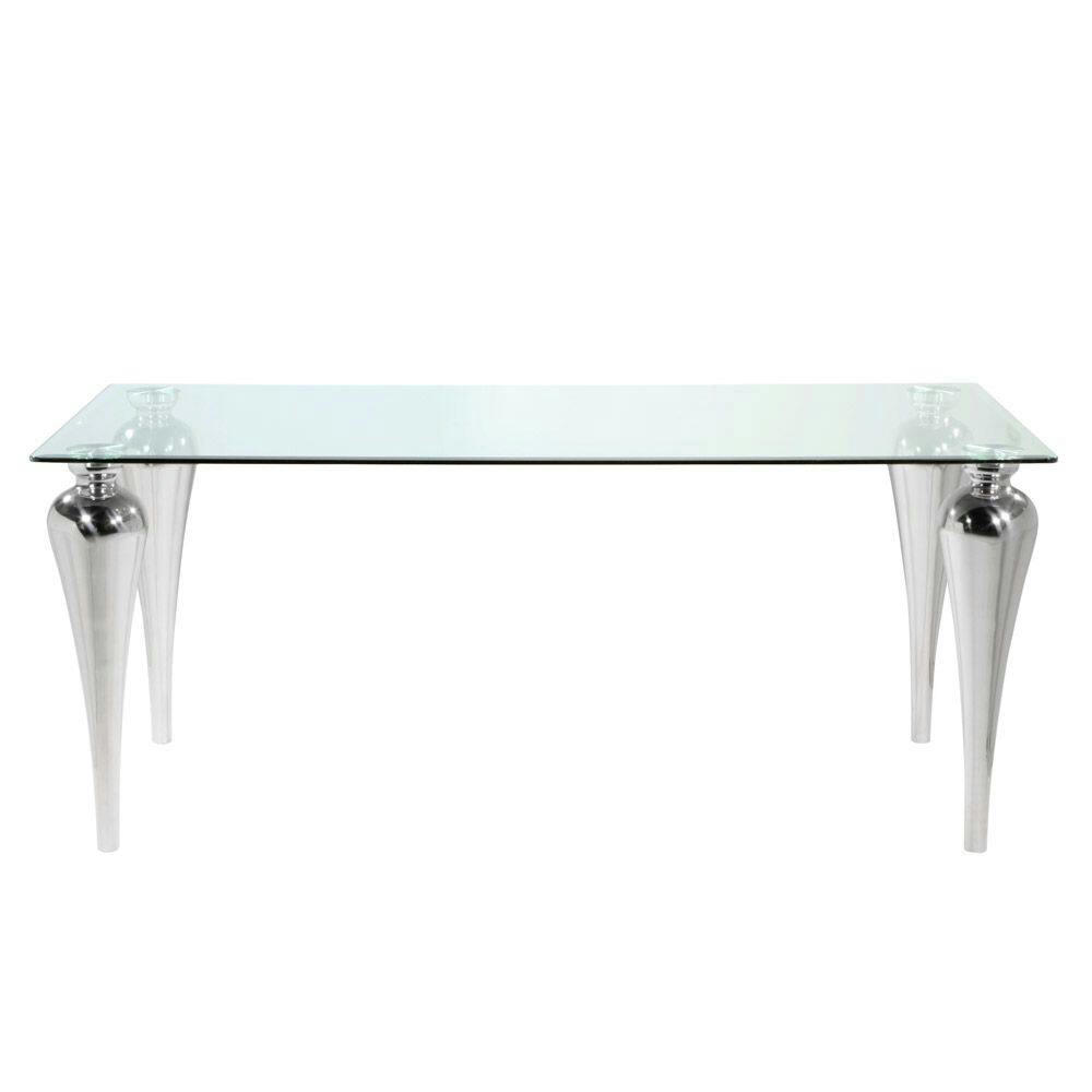 Home Gear Rectangle Dining Table with Baluster Legs