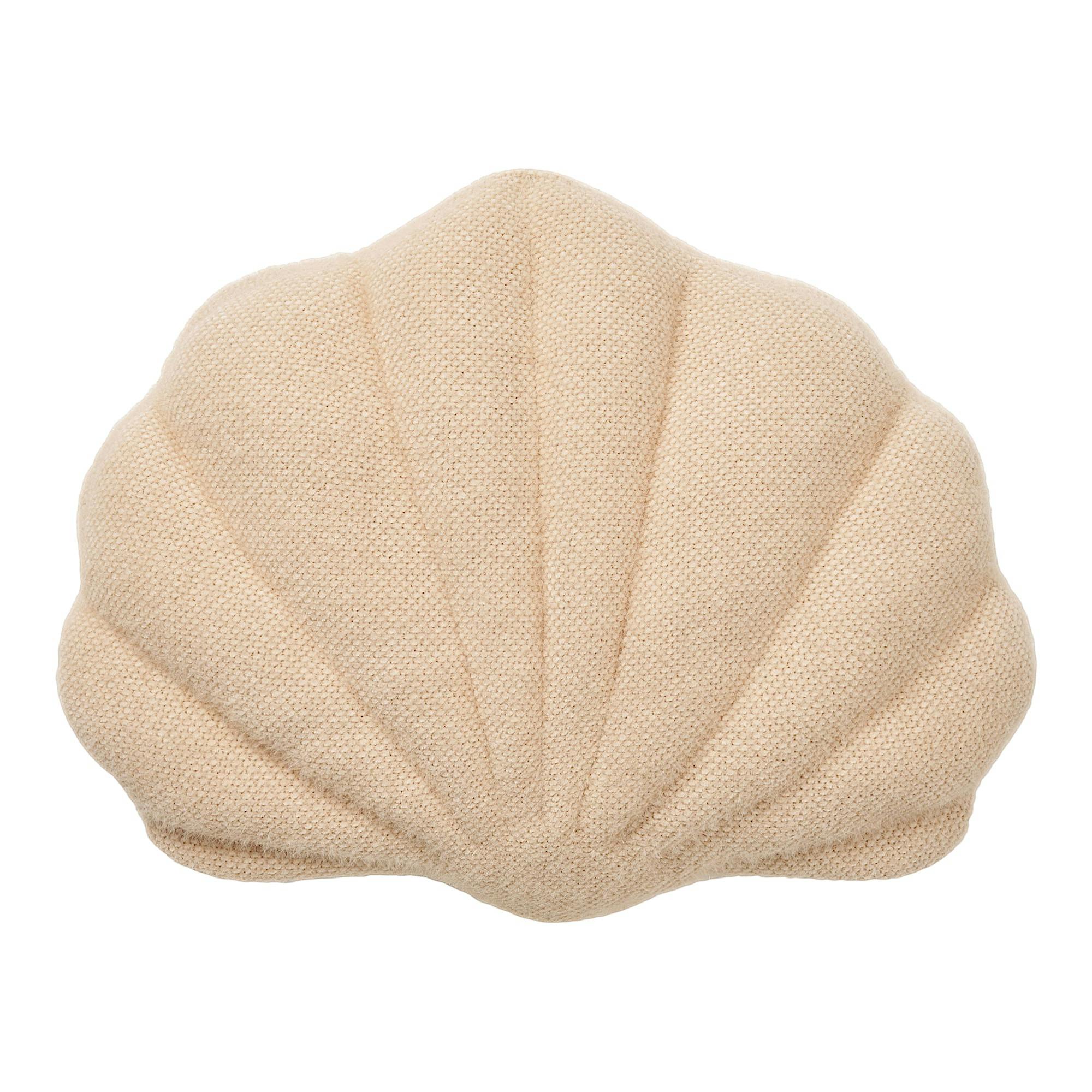 Coussin décoratif coquillage beige ARROW