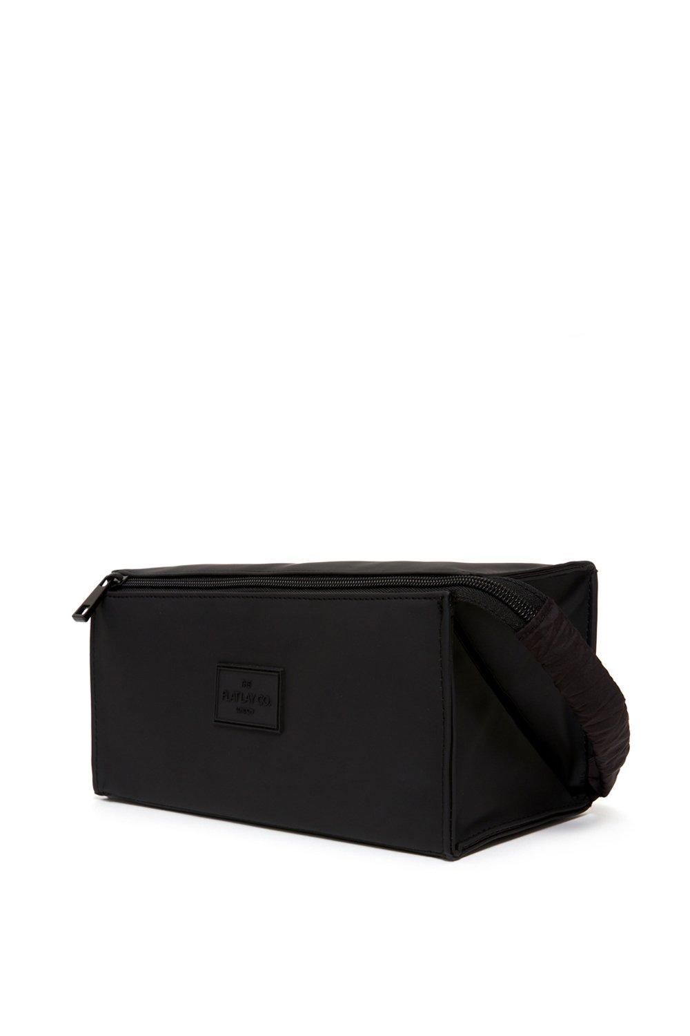 The Flat Lay Co Unisex Box Sponge Bag in Black