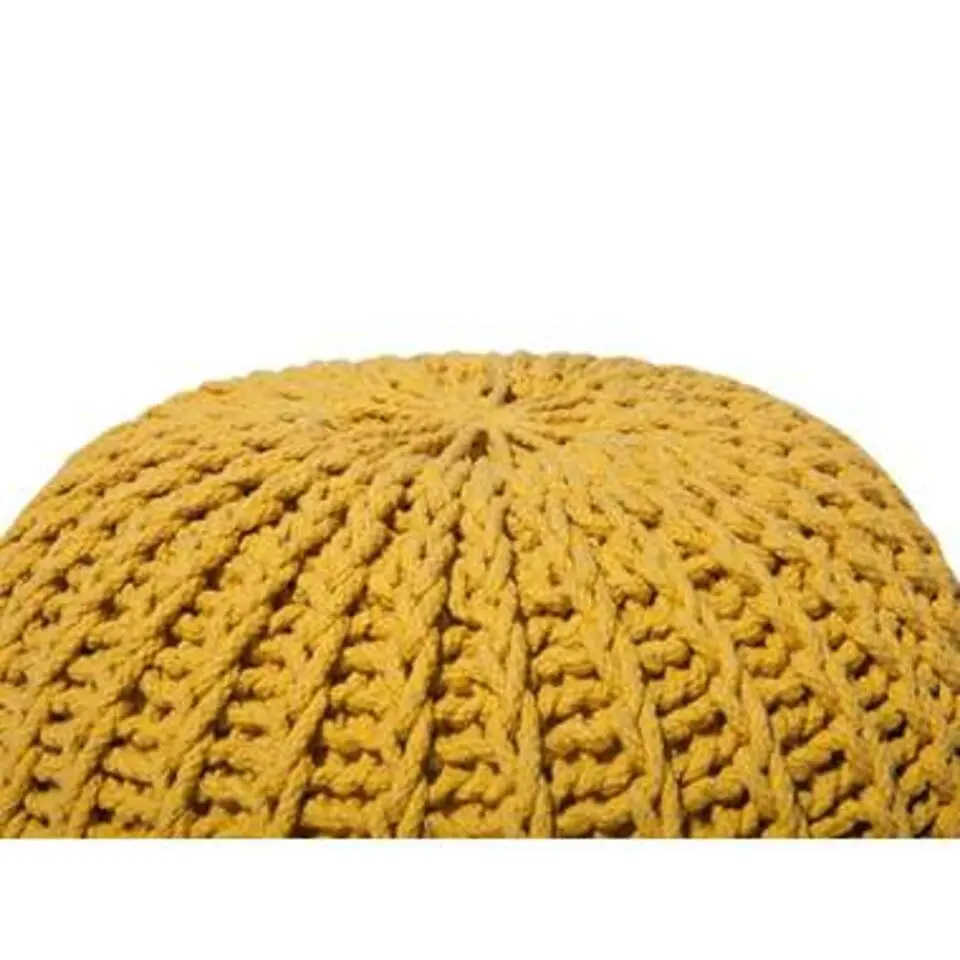 CONRAD - Poef - Geel - 50 cm - Katoen