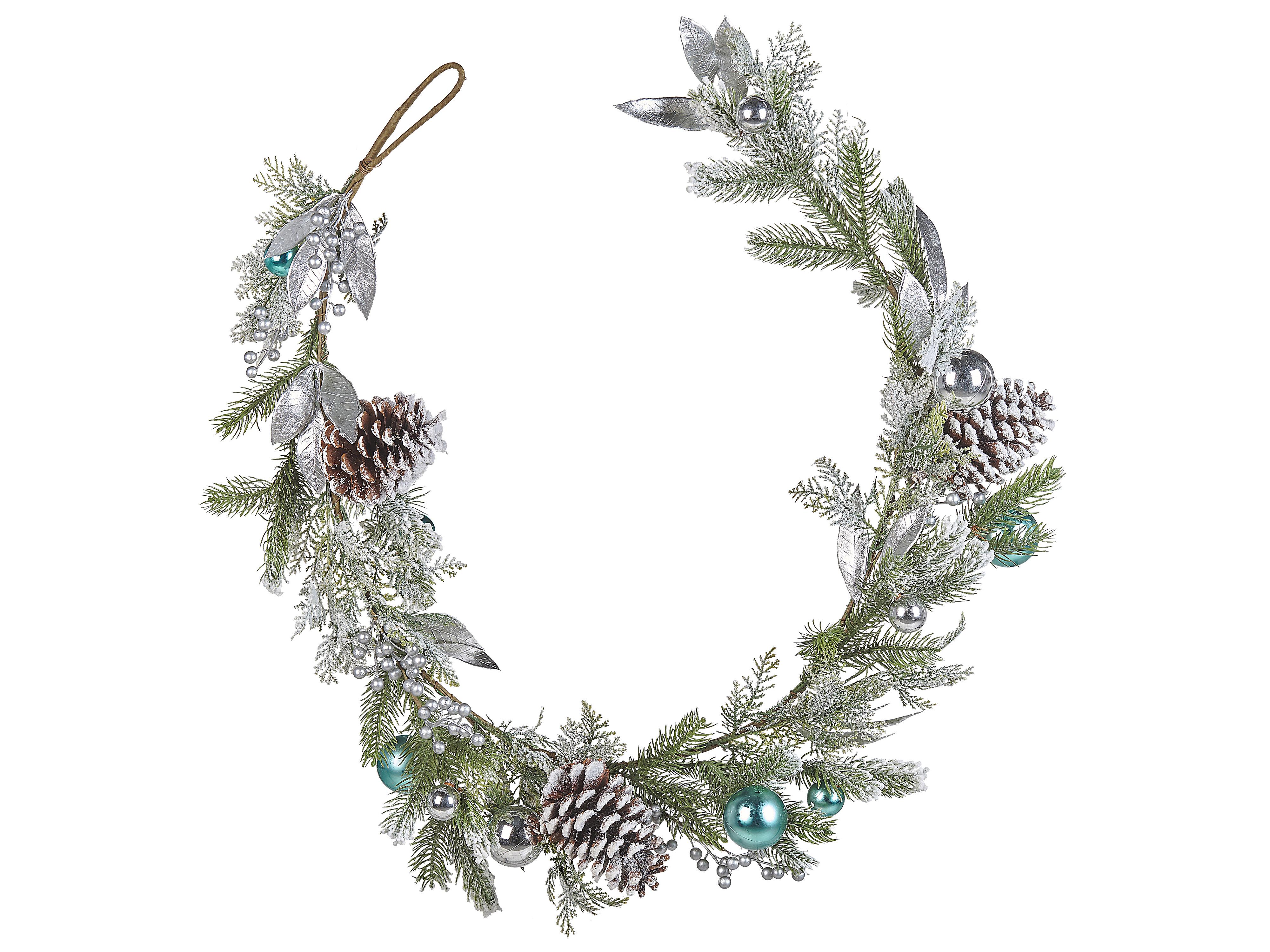 Christmas Garland LLEIDA 150 cm Silver