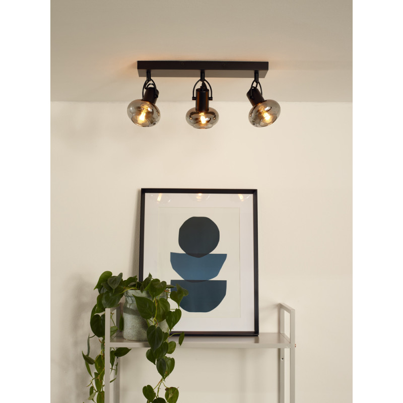 Spot Madee noir E14 3 x 25 W LUCIDE