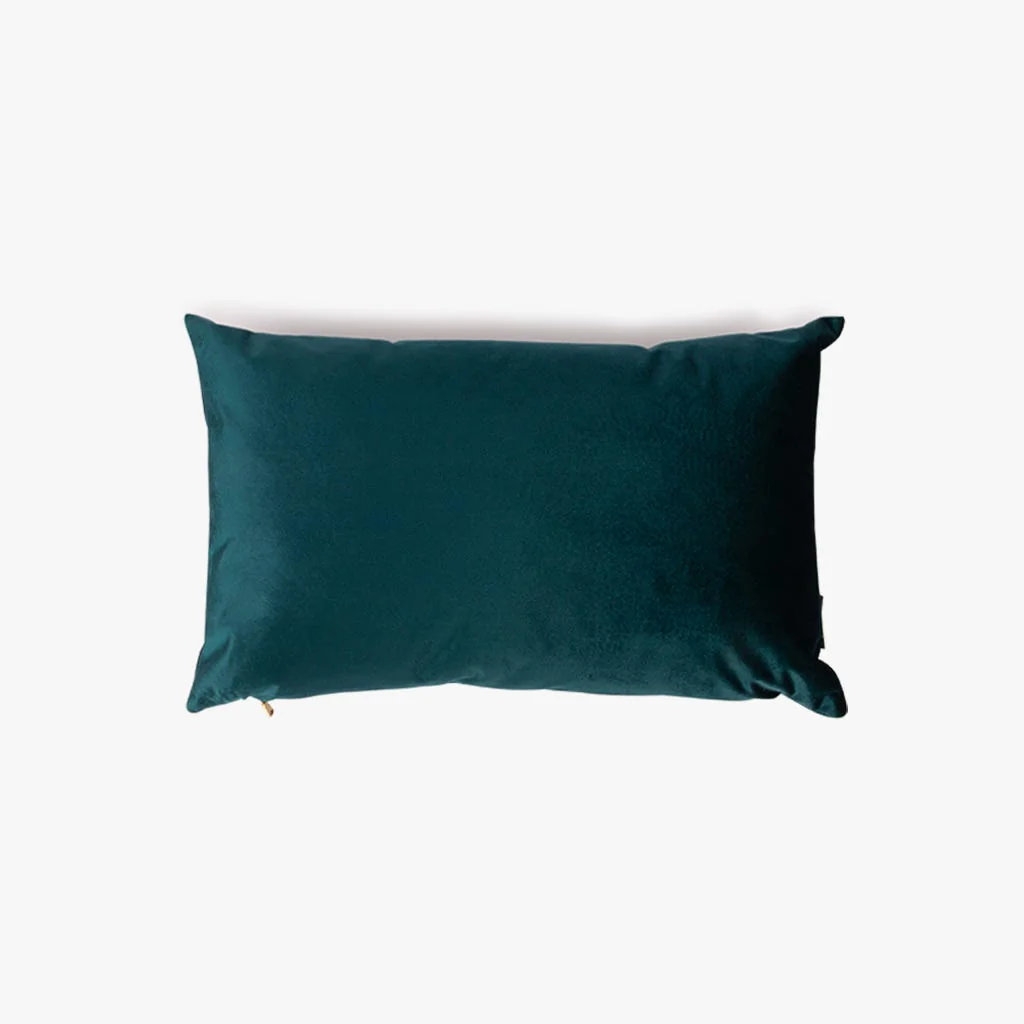 Capa de Almofada de Veludo Verde Escuro PALACE