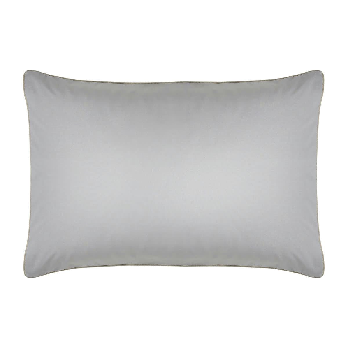 GRIS FALAISE - Taie d'oreiller unie en coton gris falaise 50x75