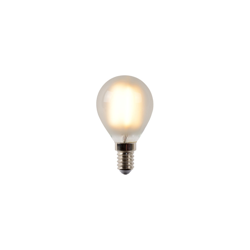 Ampoule à filaments LED P45 mate dimmable Ø 4,5 cm E14 4 W LUCIDE