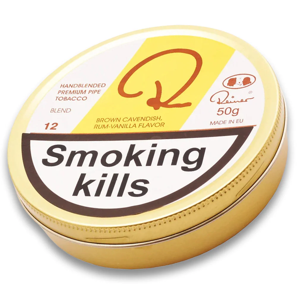 Reiner Hand Blended Brown Cavendish 12 Pipe Tobacco 50g Tin