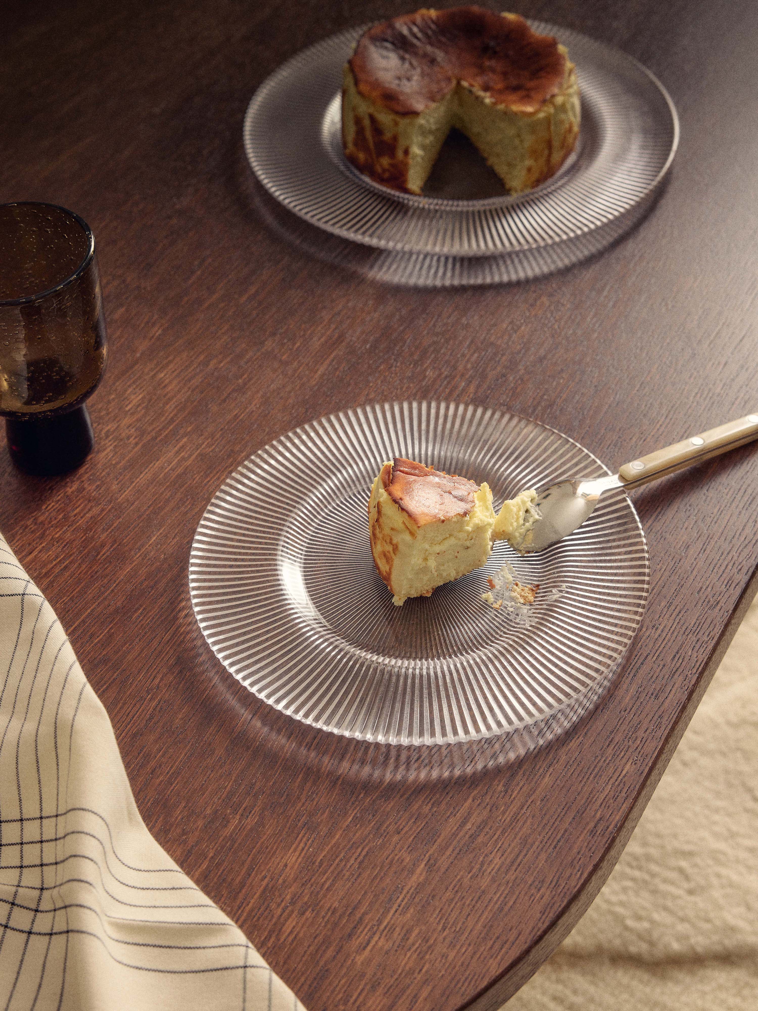 Frühstücksteller Effie mit Rillenrelief, 4er-Set