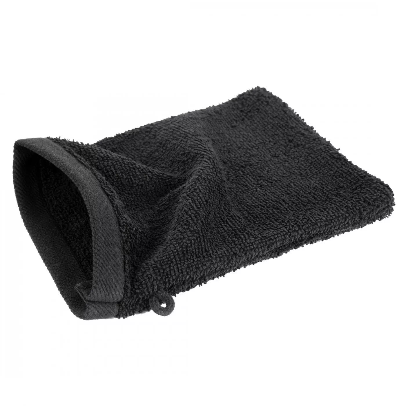 Myjka do kąpieli 16x21 cm bawełniana kolor czarny 500 g/m2 GŁADKI 2
