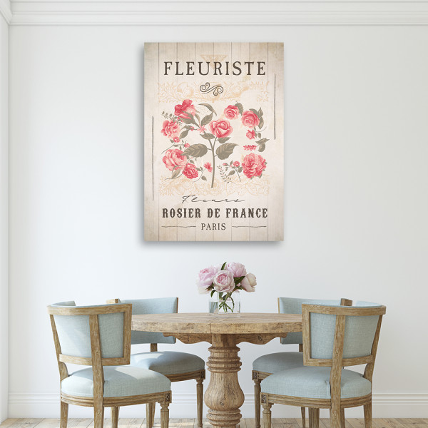 Feeby Obraz na płótnie, Kwiaciarnia Kwiaty Vintage 40x60