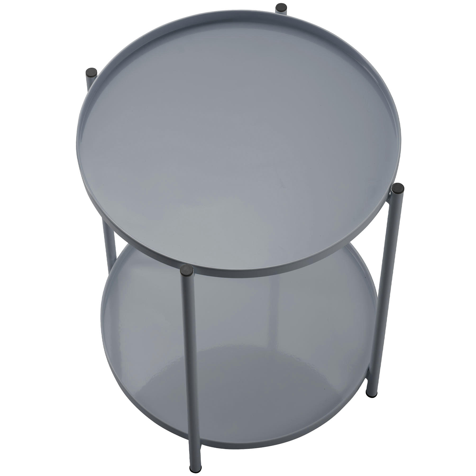 - Table d'appoint en Acier gris foncé
