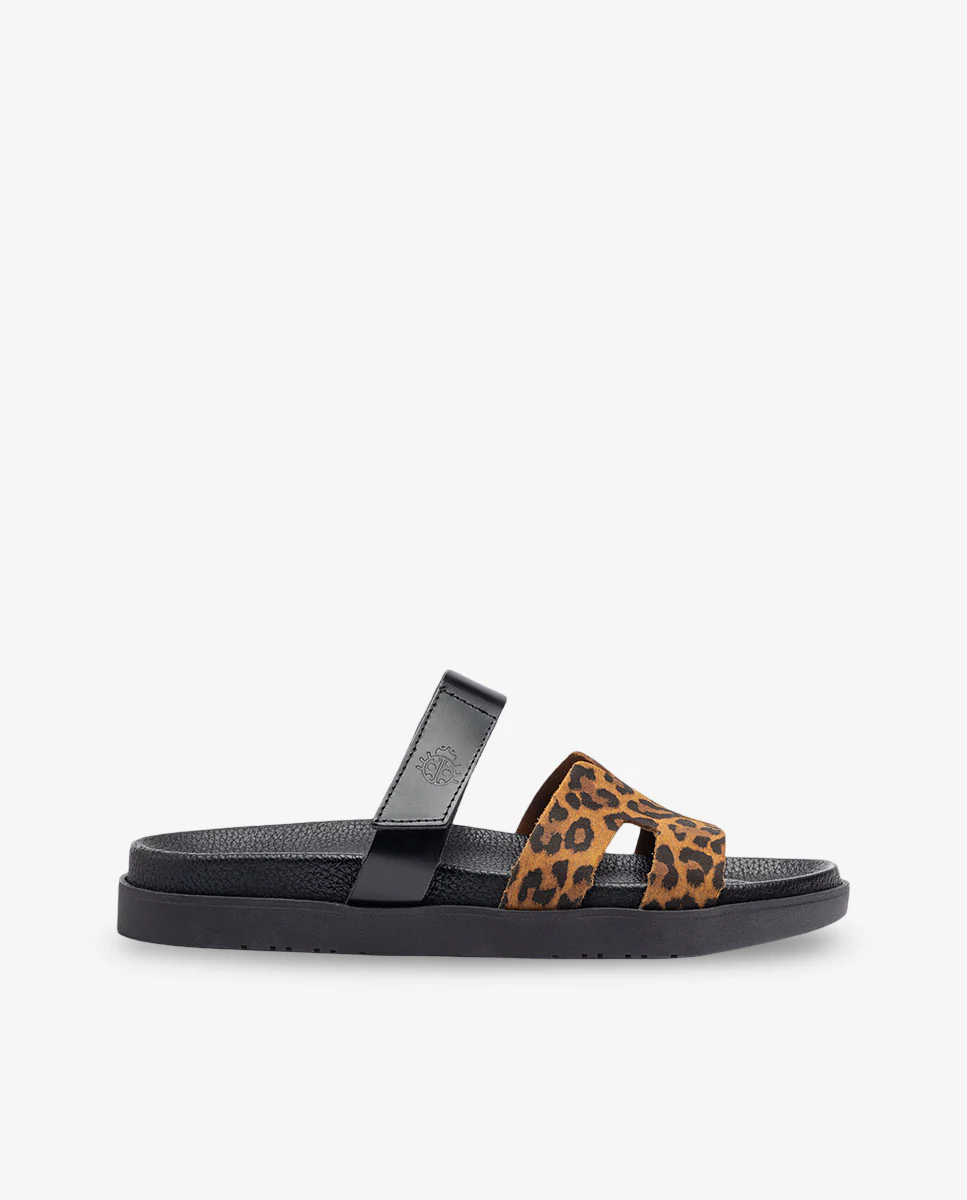 Sandalia plana Morena 125 leopardo