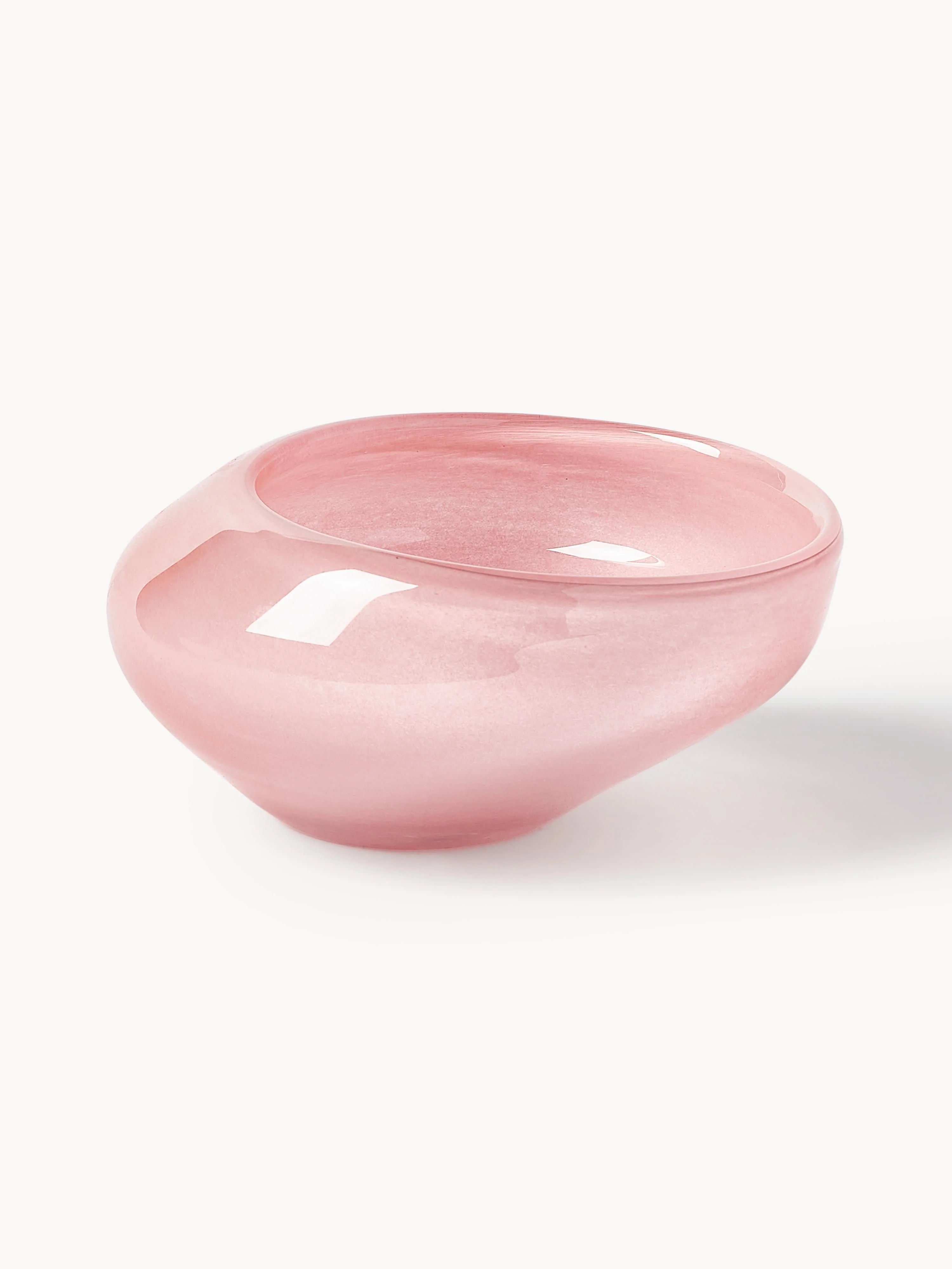 Handgefertigte Deko-Schale Ashley aus Glas