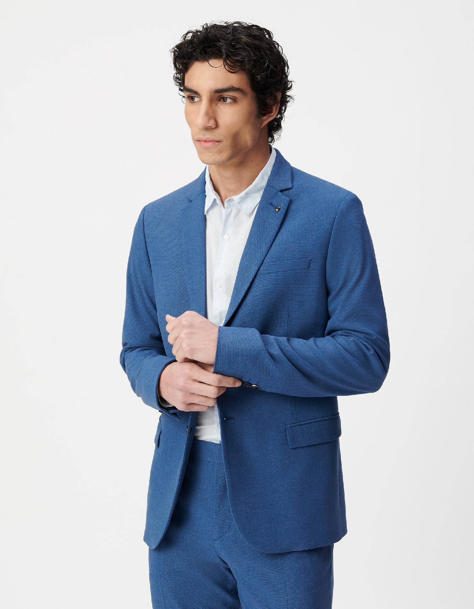 Veste de costume bleu indigo Homme