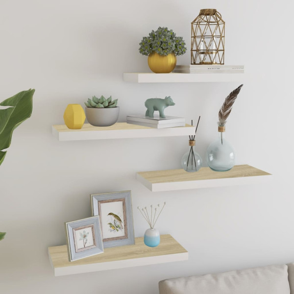 VidaXL Półka ścienna Brąz 60 x 23.5 x 3.8 cm MDF