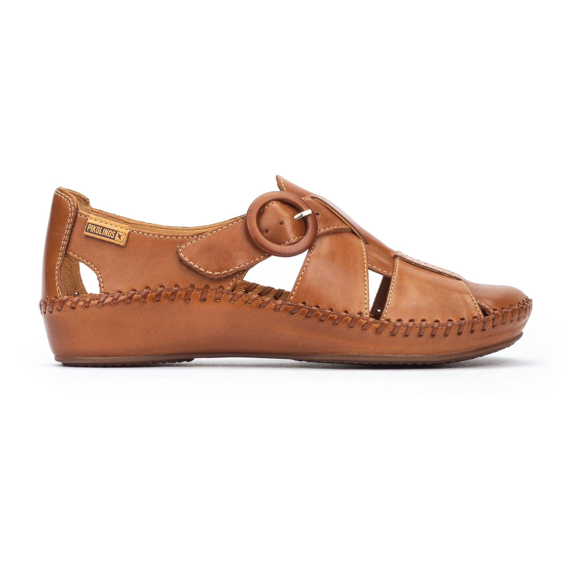 P. VALLARTA - Zapato semiabierto con cierre adherente para mujer