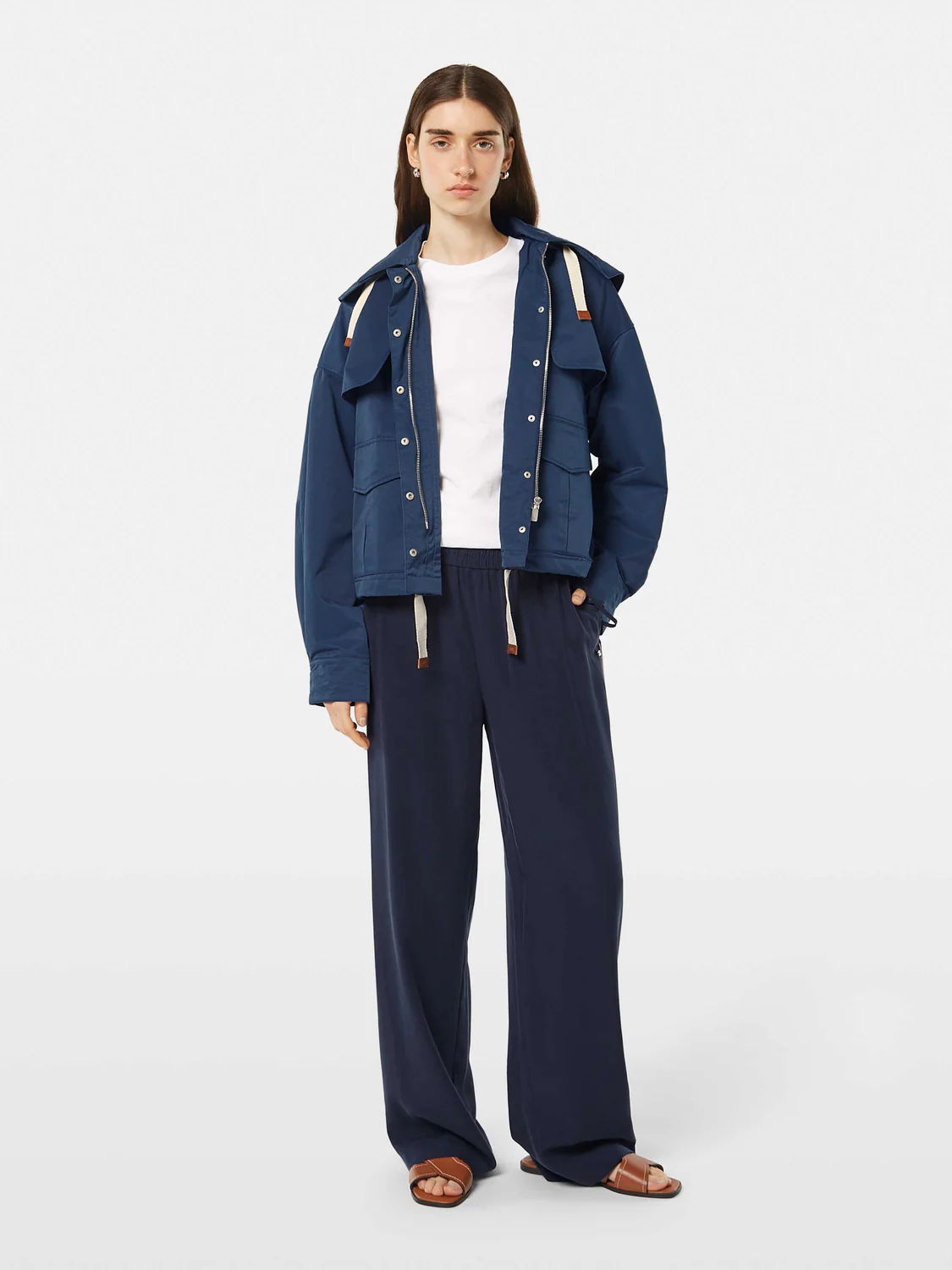 Gia Mid-Rise Wide-Leg Trouser