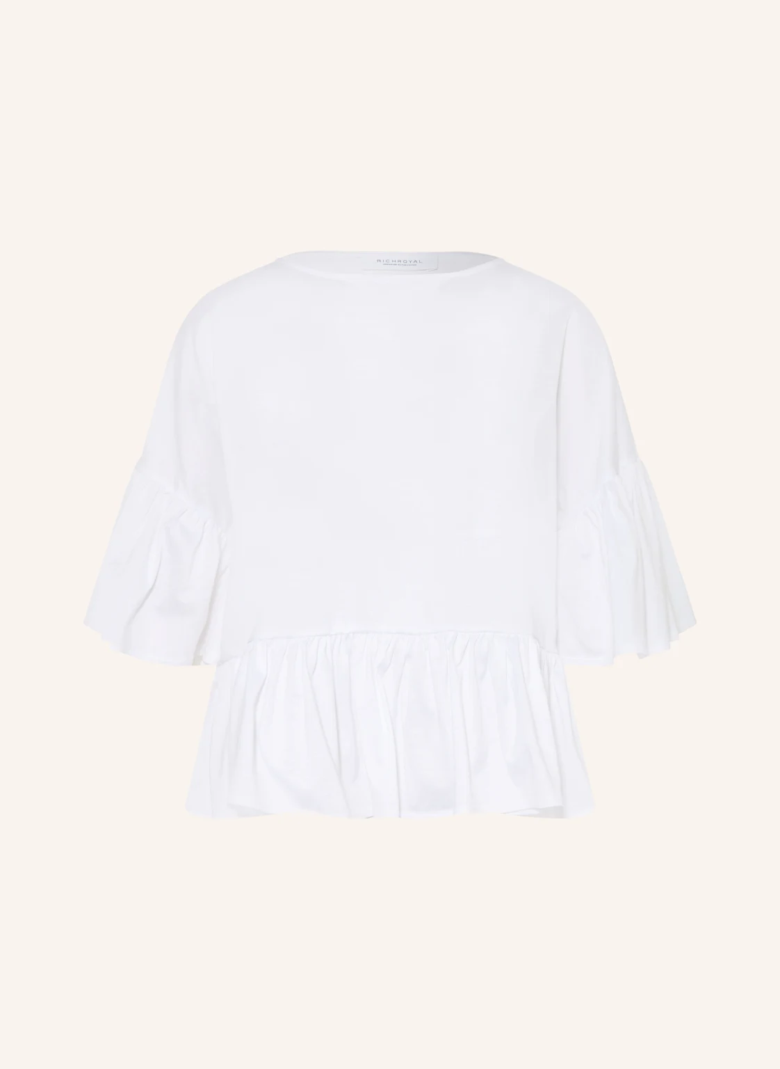 Rich & Royal Blusenshirt mit 3/4-Arm und Rüschen