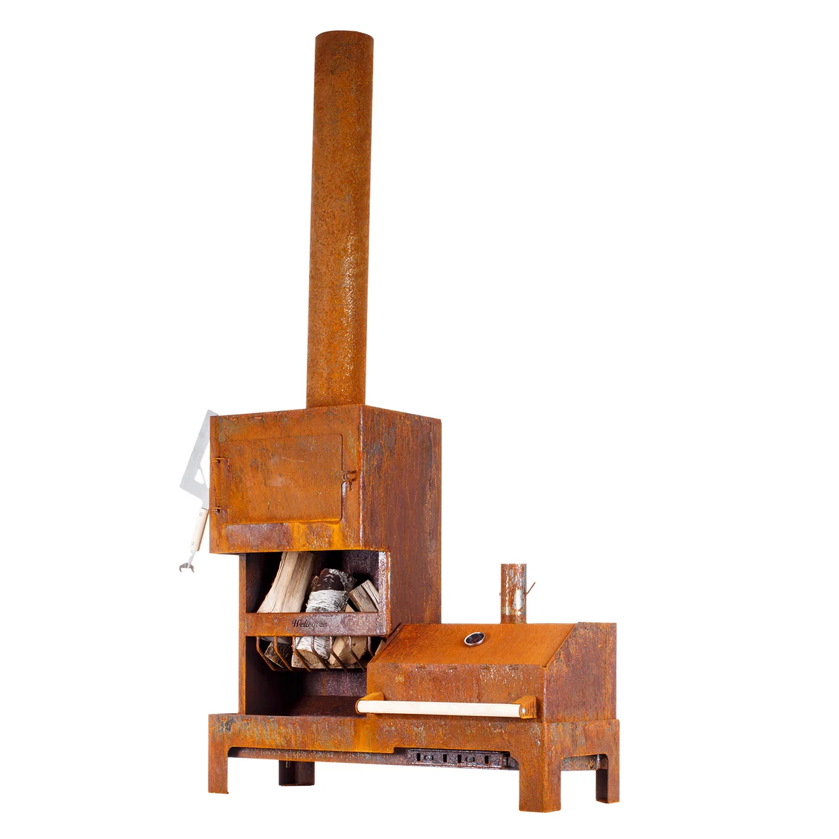 Weltevree - Outdoor Stahlofen XL, rostbraun