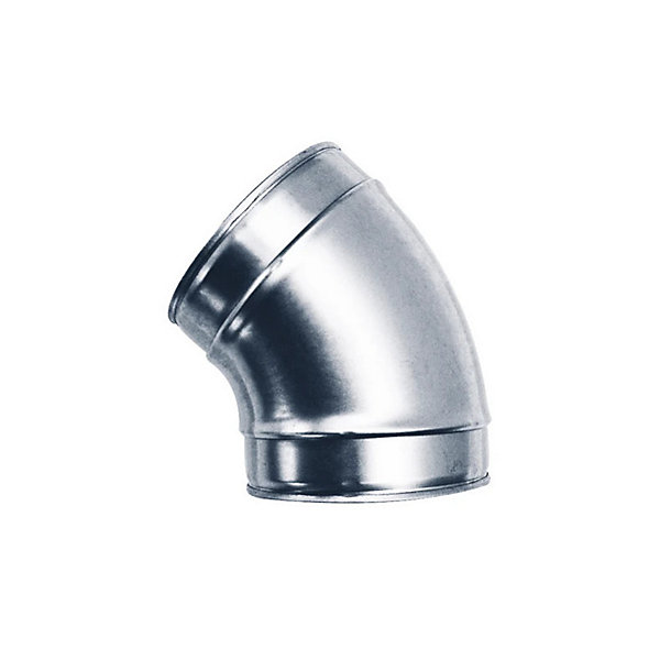 Coude VMC 45 acier galvanisé pour gaines ventilation - Diamètre (mm) 200