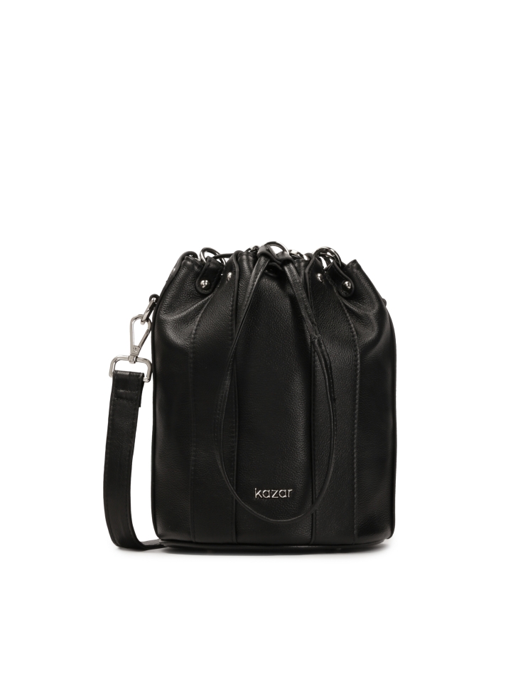 Black leather bag handbag