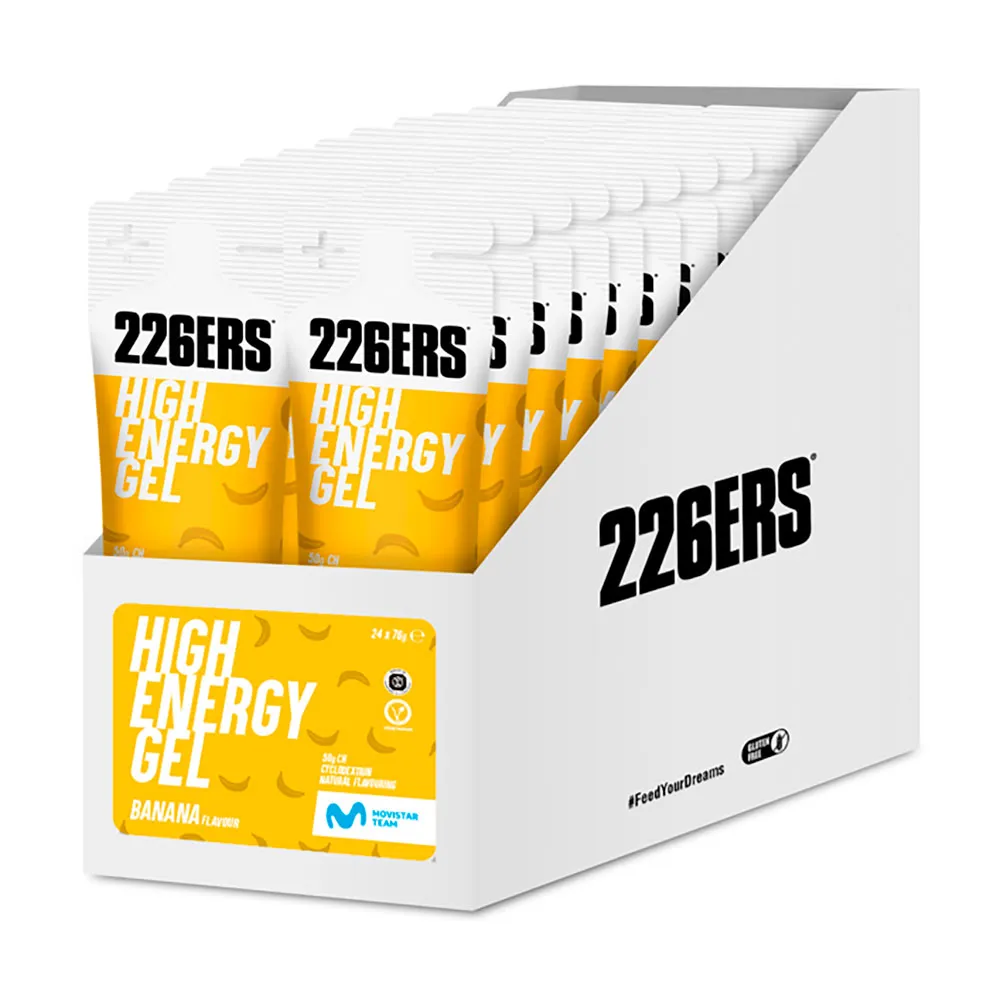 226ERS High energy gels box banana 76g 24 units