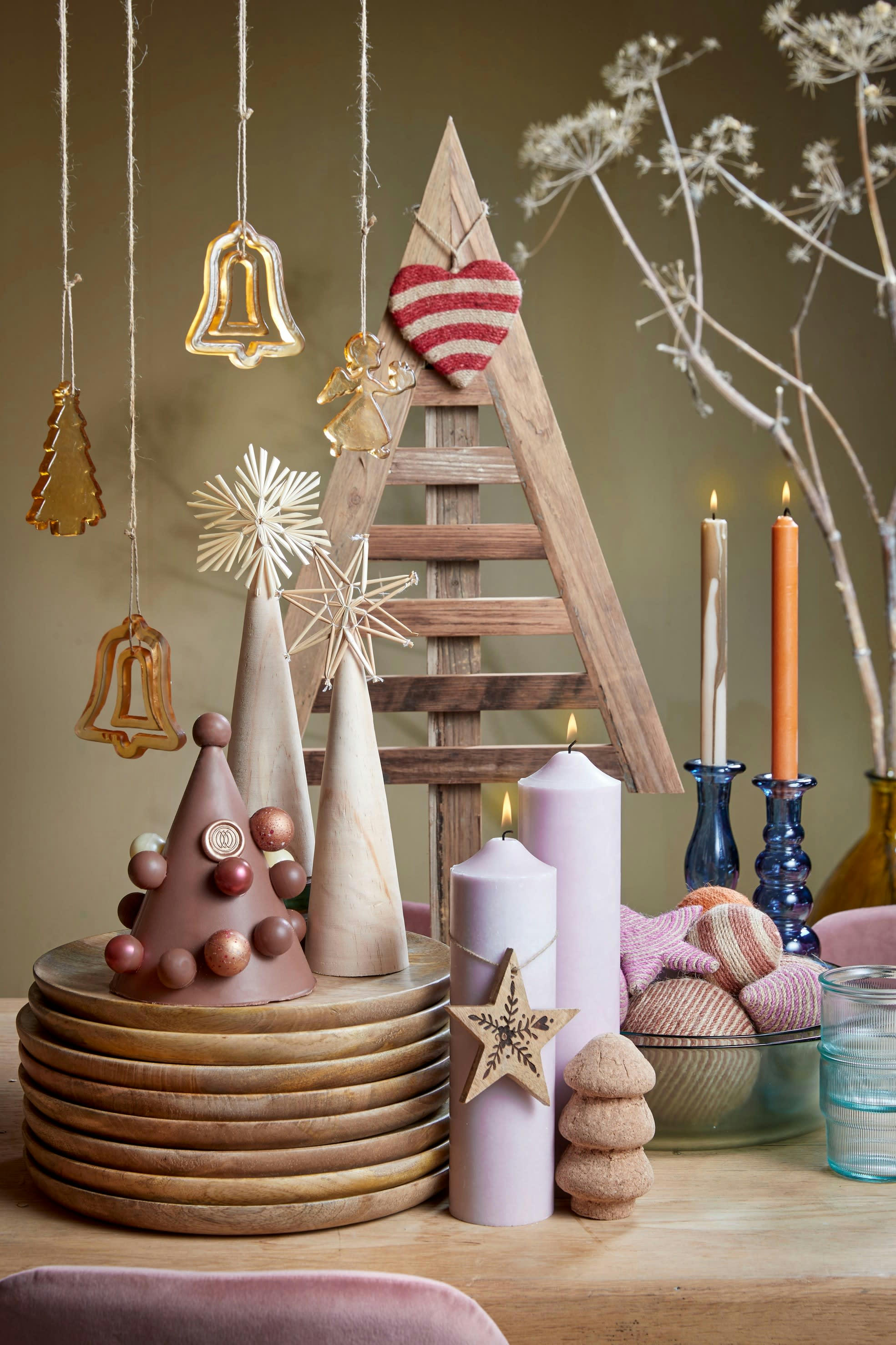 DUKO - Assiette en bois de manguier marron D30