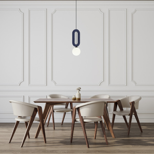 Lampa wisząca czarna MASSO 1xG9x25W wym: 118x12x12 cm Italux