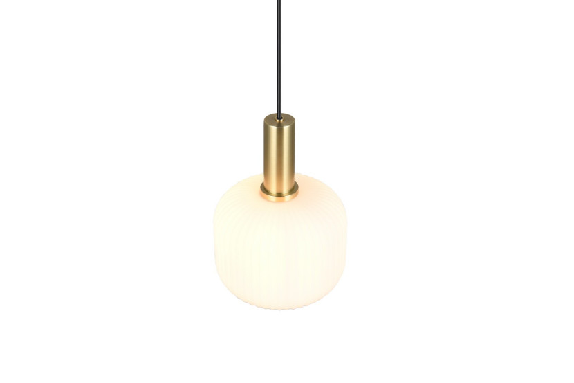 Lampa wisząca czarno-biała-złota DIVA 1xE27x10W wym: 150x20x20 cm Trio