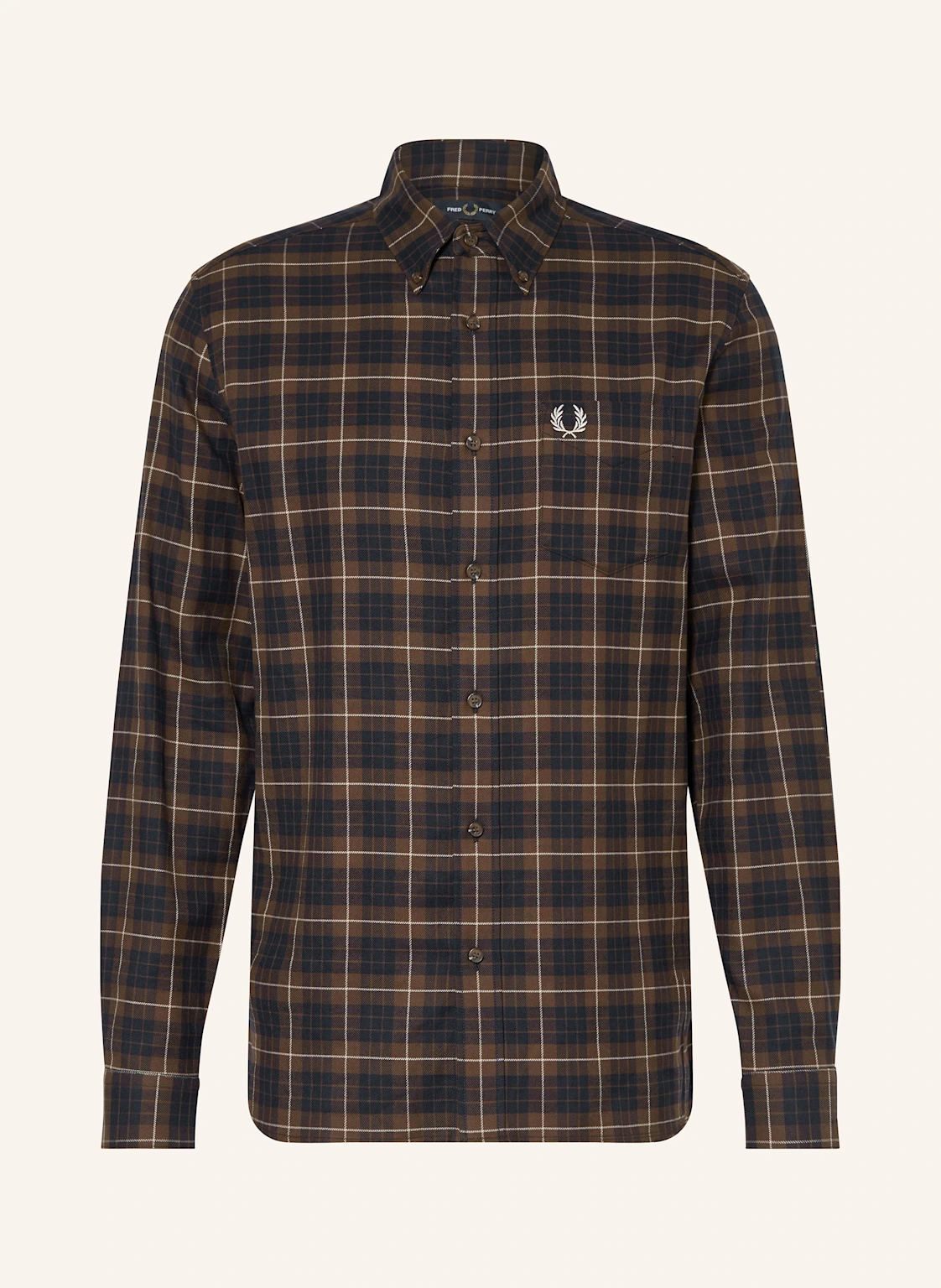 FRED PERRY Flanellhemd Regular Fit
