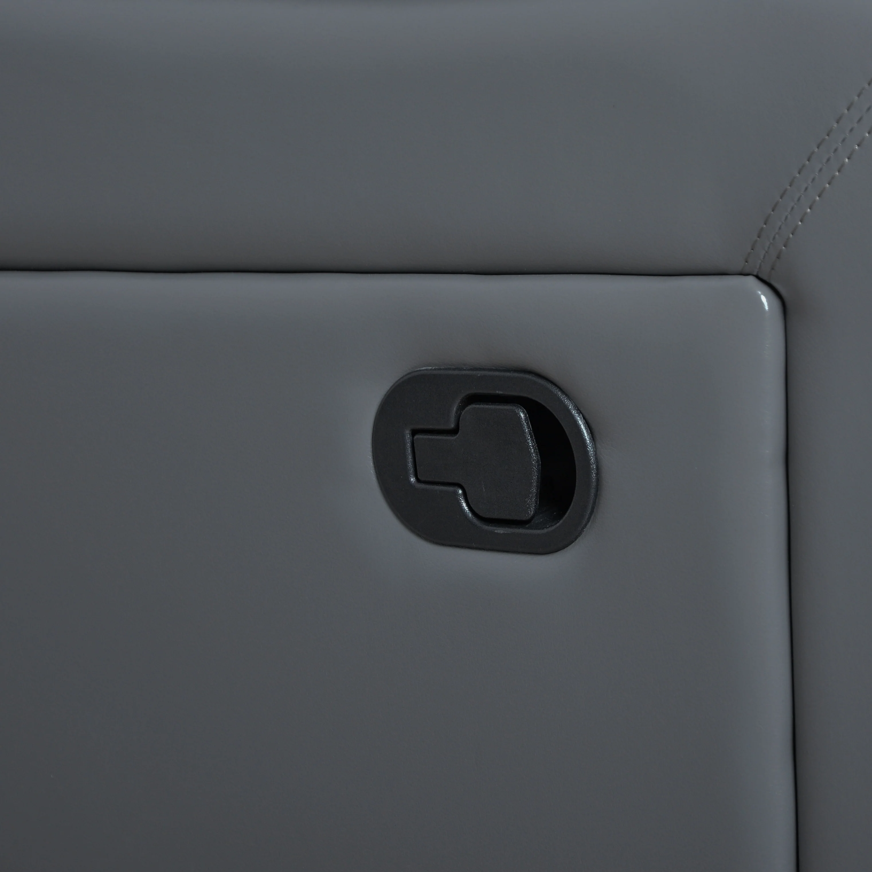 2-Piece Classic Faux Leather Manual Reclining Living Room Sofa Set with Console and Cup Holders