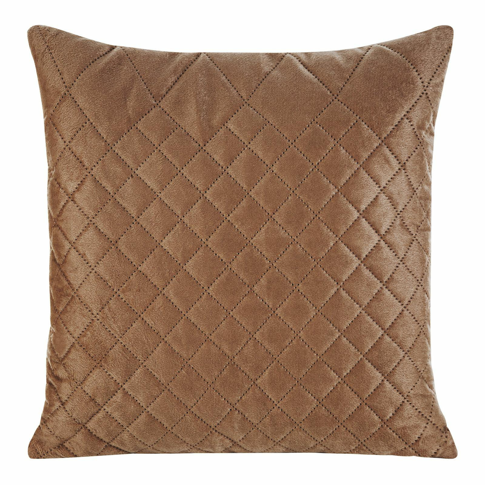 Poszewka 40x40 Luiz 3 ceglasta welurowa geometryczna