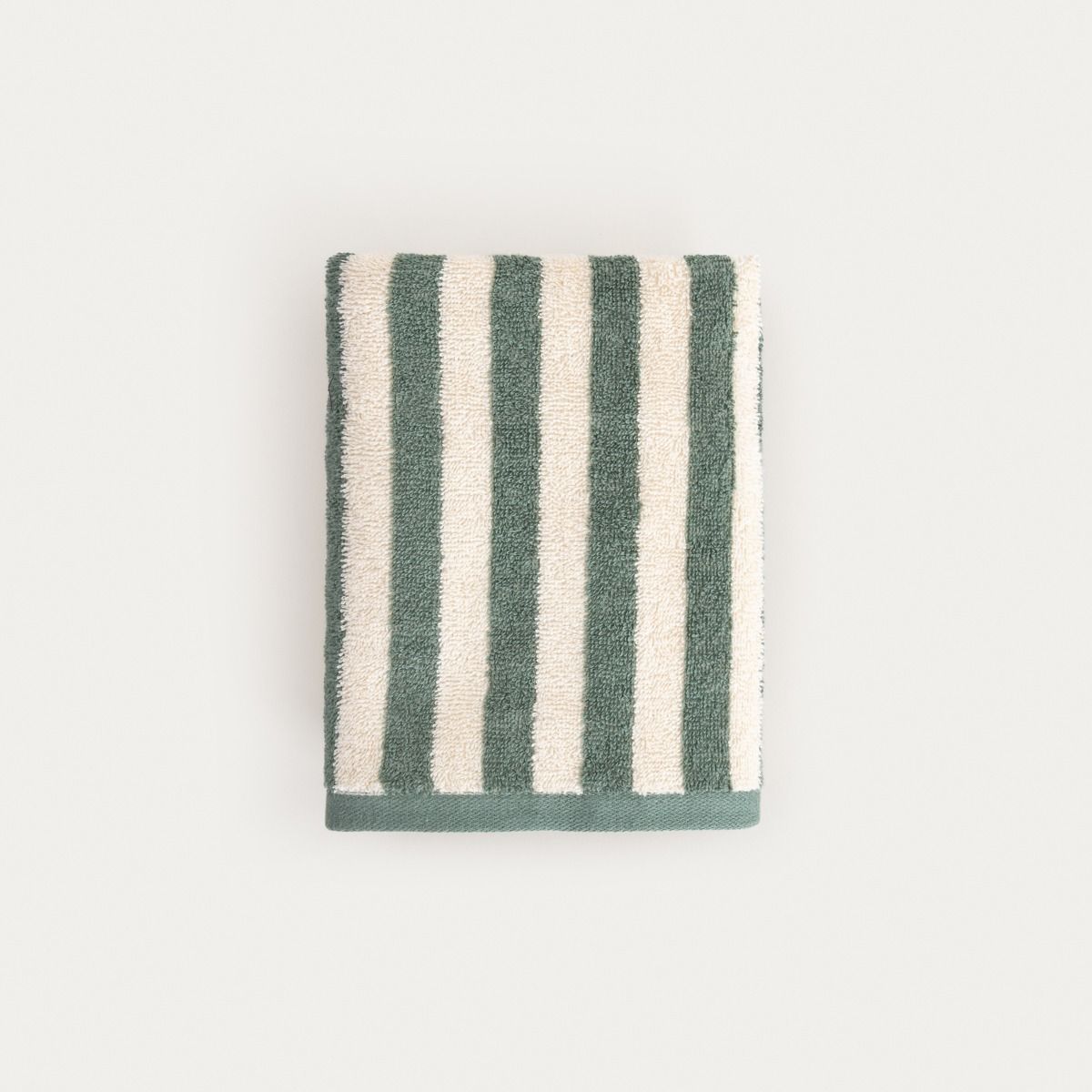 Ręcznik LISTRA w pistacjowe paski 50x90 cm