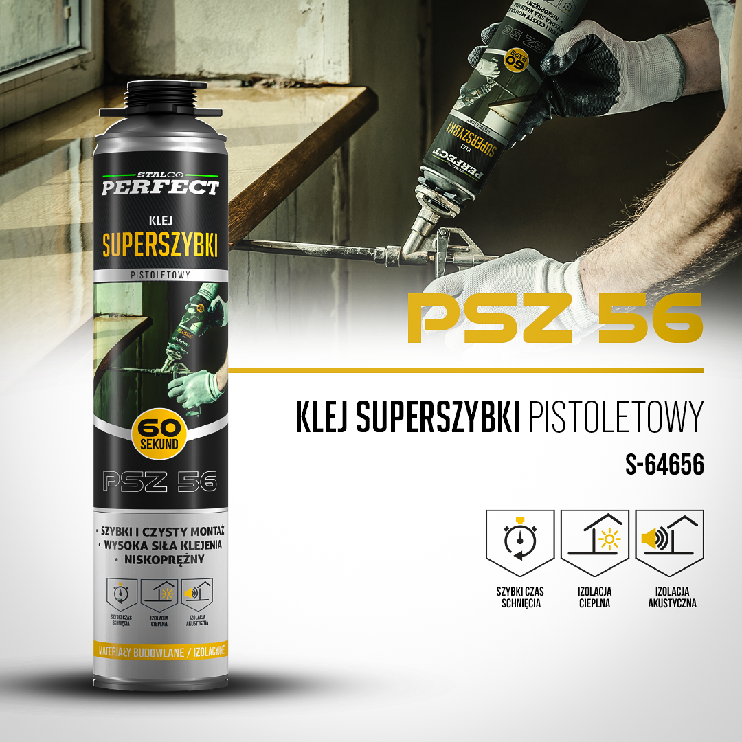 Klej superszybki pistoletowy PSZ 56 STALCO PERFECT S-64656