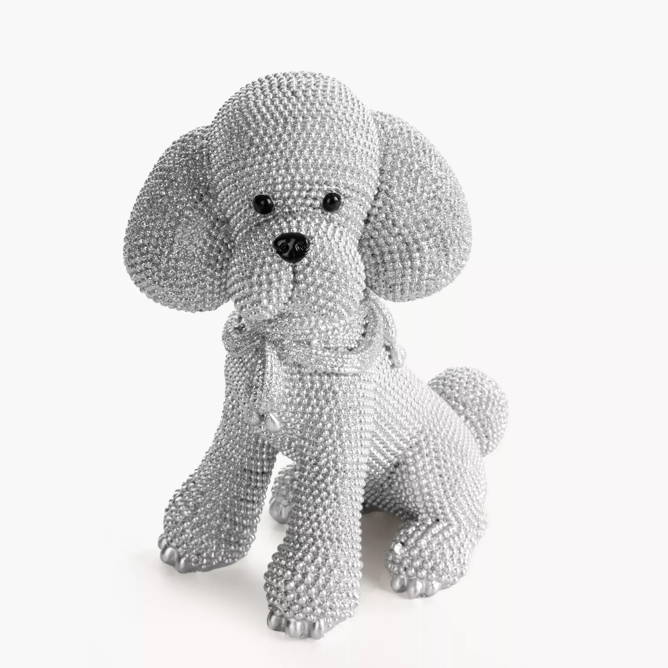 Figurka srebrna pieso drobnym strukturalnym wzorze 15x10x19 cm ELDO
