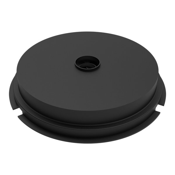 Filtre à charbon rond CARBFILT1 Ø 19,6 cm noir