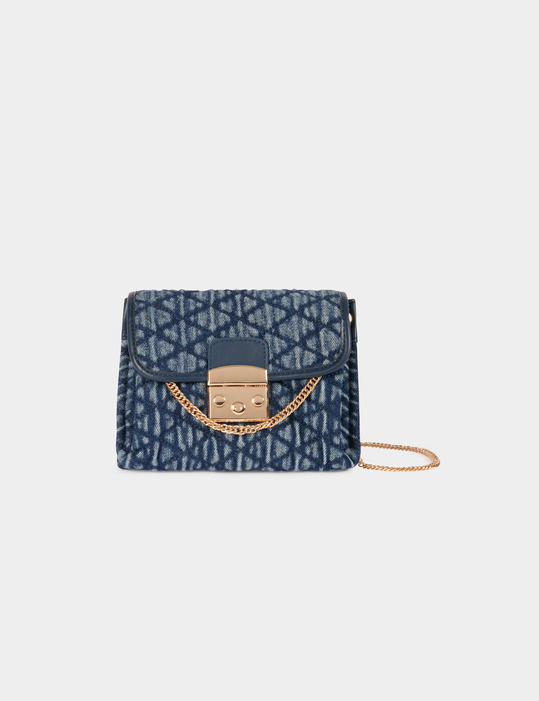 Quilted Crossbody Bag Denim Stone Women