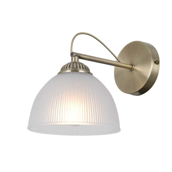 Kinkiet antyczny mosiądz MORETI 1xE27x40W wym:18x15x22cm IP20 Italux