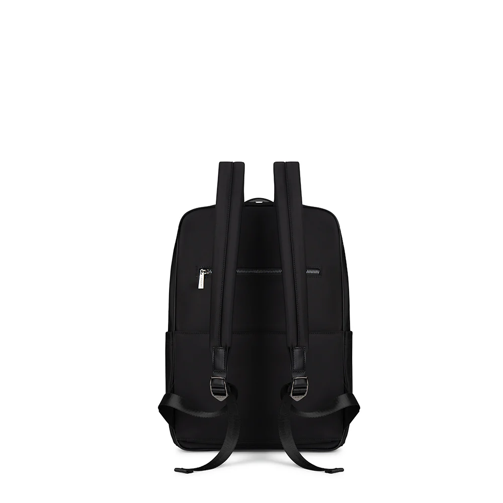 The Hudson – Black Recycled Nylon Backpack