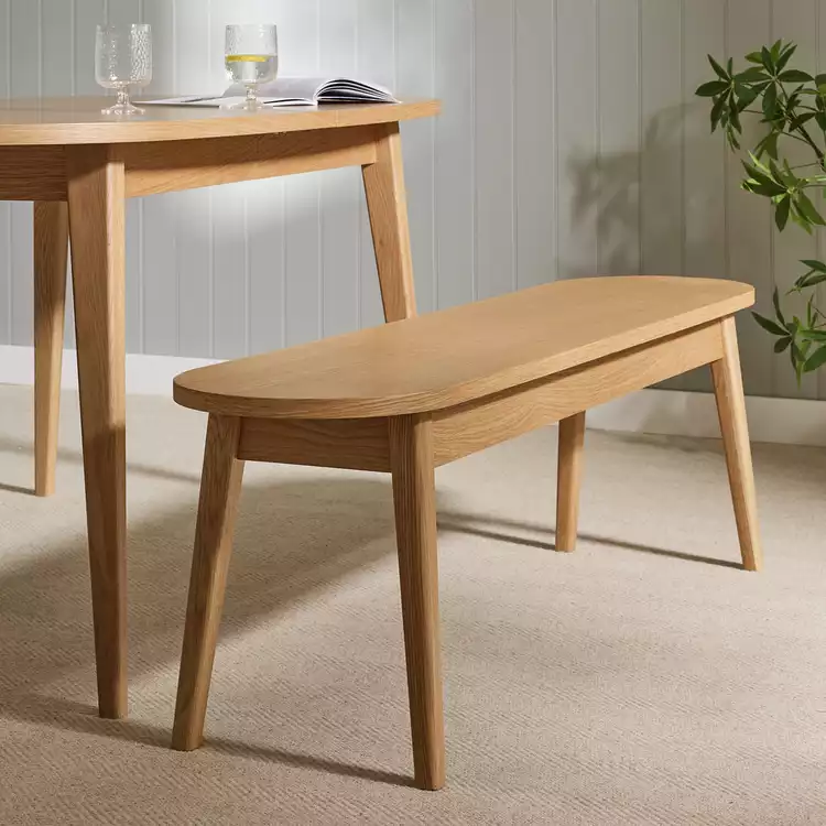 Habitat Etta 3 Seater Dining Bench - Natural