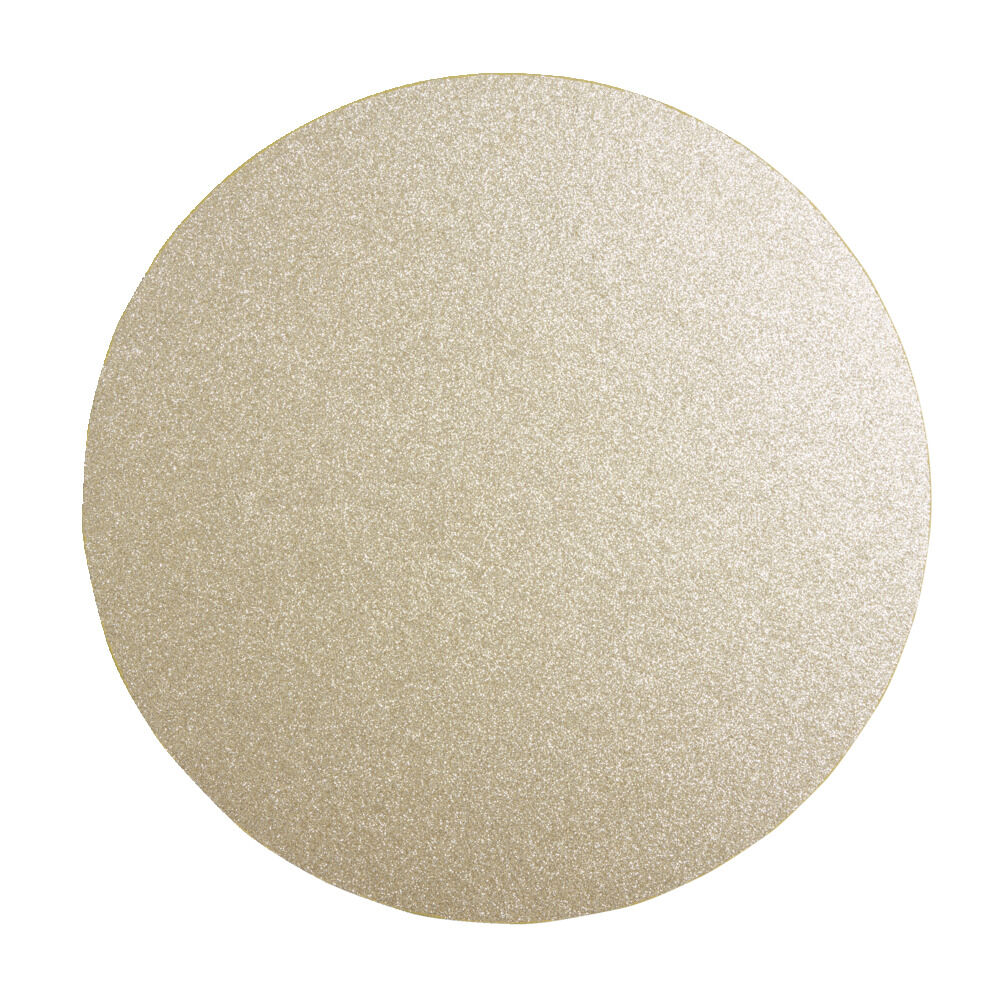 Set de table rond doré à paillettes Ø33cm