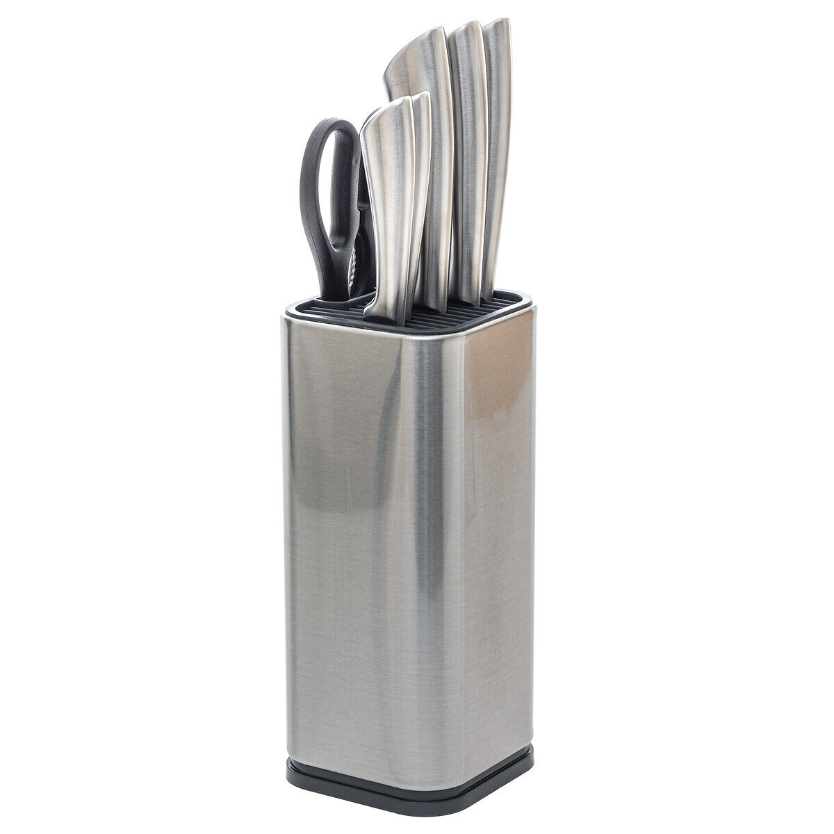 Conjunto de 5 facas e tesoura em inox