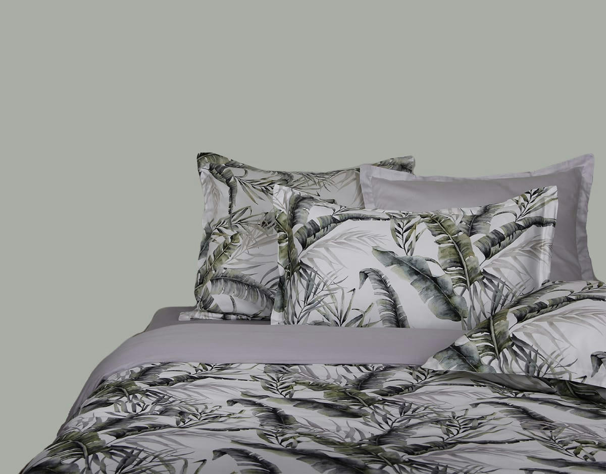 PALMARIVA - Parure housse de couette 240x220 cm+2 TO 63x63 cm satin de coton